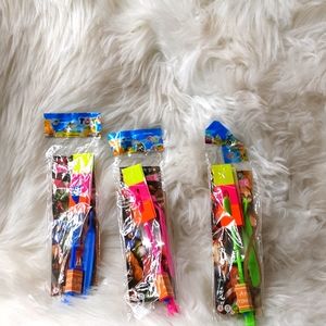 Pink, Blue, and Green Space saucer